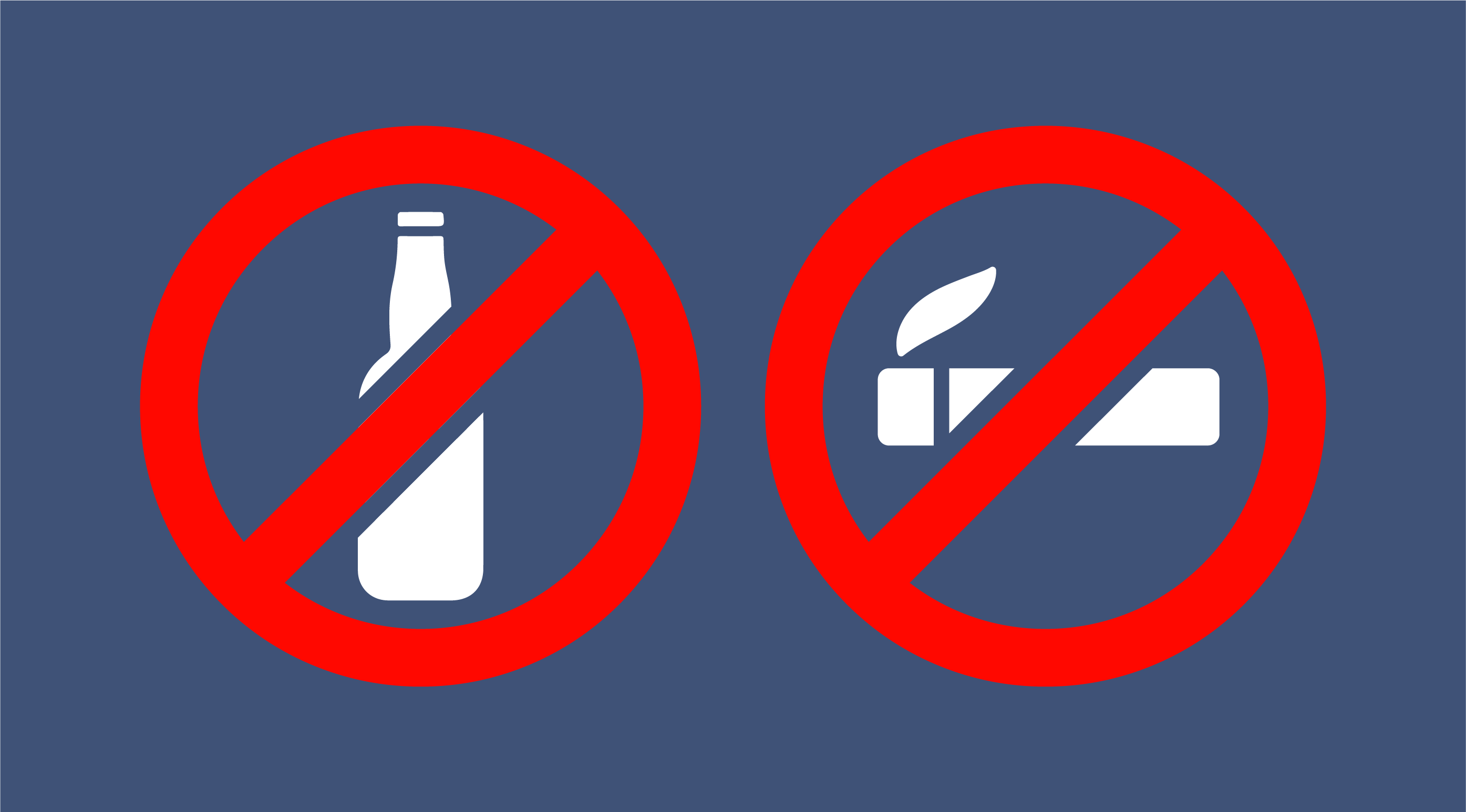 Avoid smoking and alcohol consumption icon